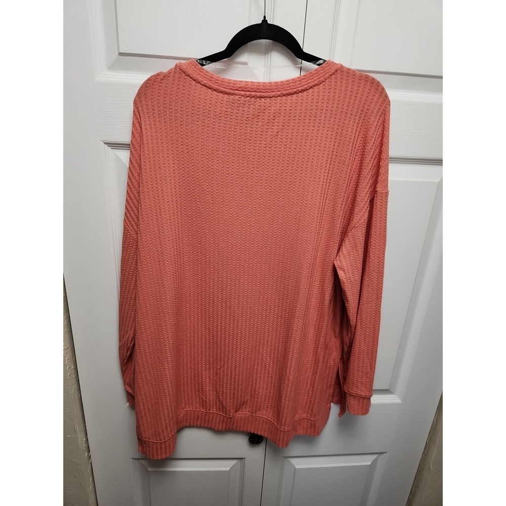 Sanctuary Womens Slow Time Waffle Round Neck Tunic Top Drap Size XL - Picture 4 of 5